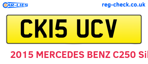 CK15UCV are the vehicle registration plates.