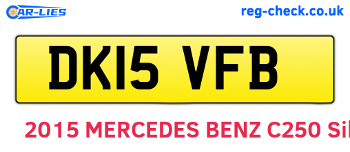 DK15VFB are the vehicle registration plates.