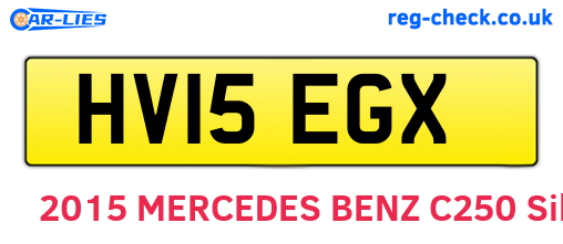 HV15EGX are the vehicle registration plates.