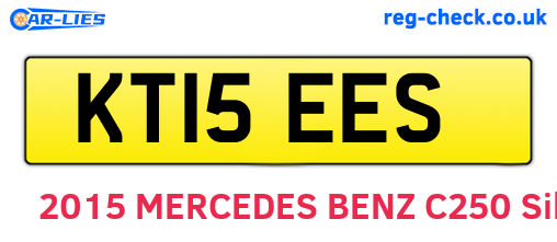 KT15EES are the vehicle registration plates.