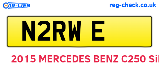 N2RWE are the vehicle registration plates.