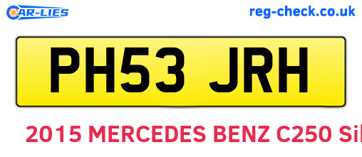 PH53JRH are the vehicle registration plates.