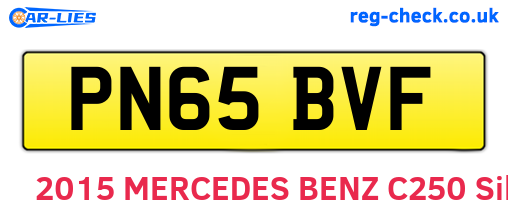 PN65BVF are the vehicle registration plates.