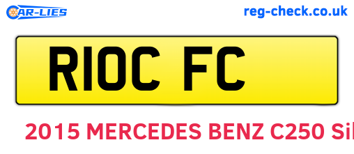 R10CFC are the vehicle registration plates.