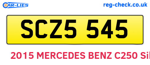 SCZ5545 are the vehicle registration plates.