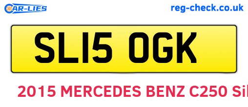 SL15OGK are the vehicle registration plates.