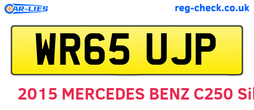 WR65UJP are the vehicle registration plates.