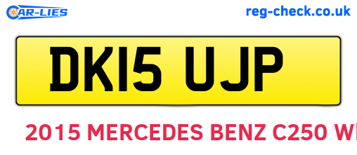 DK15UJP are the vehicle registration plates.