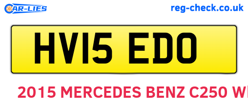 HV15EDO are the vehicle registration plates.