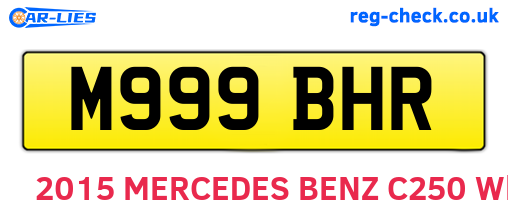 M999BHR are the vehicle registration plates.