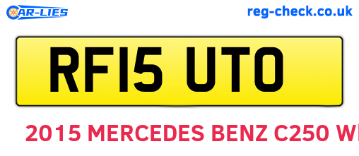 RF15UTO are the vehicle registration plates.