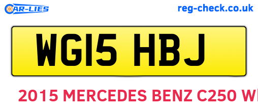 WG15HBJ are the vehicle registration plates.
