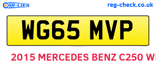 WG65MVP are the vehicle registration plates.
