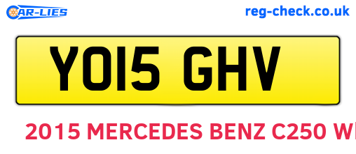 YO15GHV are the vehicle registration plates.