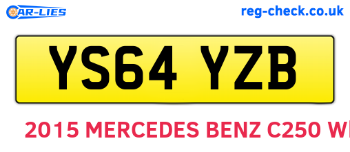 YS64YZB are the vehicle registration plates.