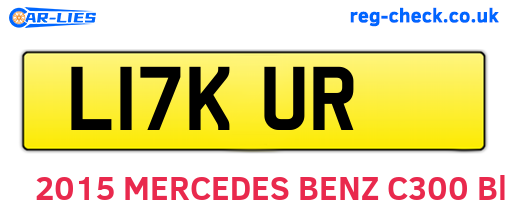 L17KUR are the vehicle registration plates.