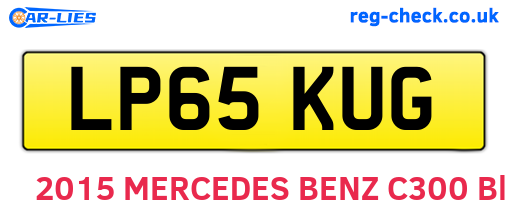 LP65KUG are the vehicle registration plates.