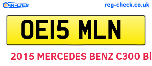 OE15MLN are the vehicle registration plates.