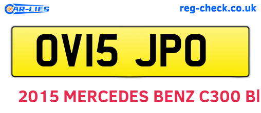 OV15JPO are the vehicle registration plates.