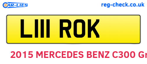 L111ROK are the vehicle registration plates.