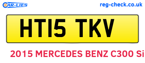 HT15TKV are the vehicle registration plates.