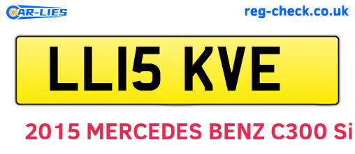 LL15KVE are the vehicle registration plates.