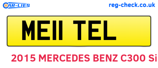 ME11TEL are the vehicle registration plates.