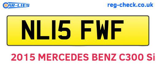 NL15FWF are the vehicle registration plates.