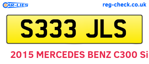 S333JLS are the vehicle registration plates.