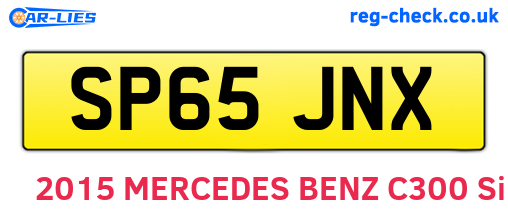 SP65JNX are the vehicle registration plates.