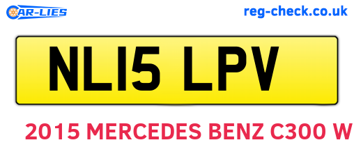 NL15LPV are the vehicle registration plates.