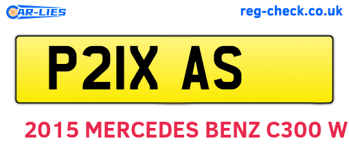P21XAS are the vehicle registration plates.