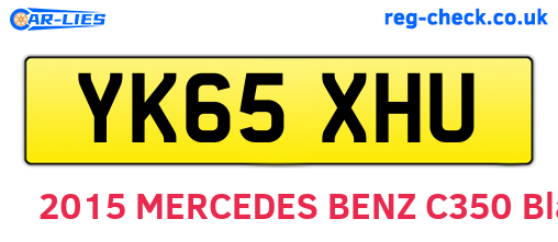 YK65XHU are the vehicle registration plates.