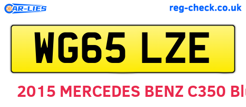 WG65LZE are the vehicle registration plates.