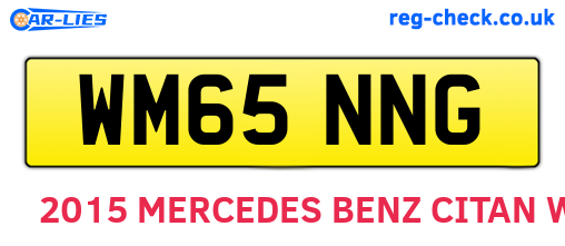WM65NNG are the vehicle registration plates.