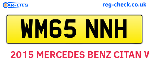 WM65NNH are the vehicle registration plates.