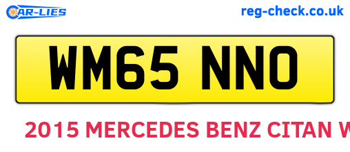 WM65NNO are the vehicle registration plates.