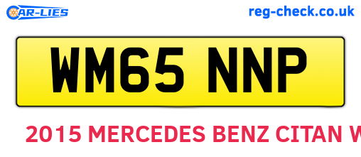 WM65NNP are the vehicle registration plates.