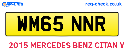 WM65NNR are the vehicle registration plates.
