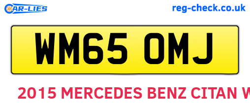 WM65OMJ are the vehicle registration plates.