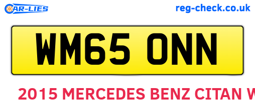 WM65ONN are the vehicle registration plates.