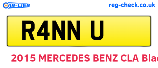 R4NNU are the vehicle registration plates.