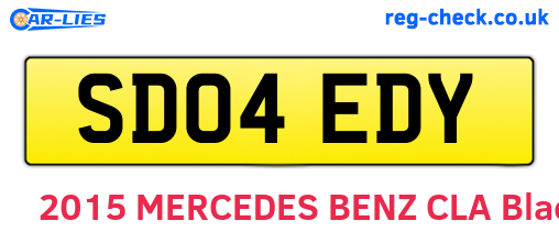 SD04EDY are the vehicle registration plates.