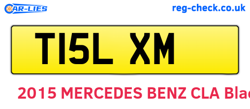 T15LXM are the vehicle registration plates.