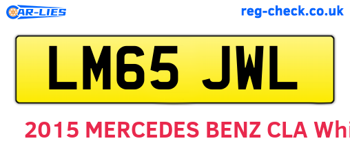 LM65JWL are the vehicle registration plates.