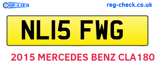 NL15FWG are the vehicle registration plates.