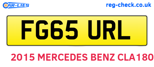 FG65URL are the vehicle registration plates.