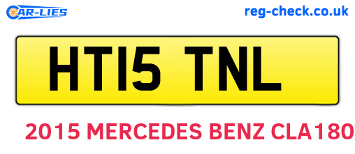 HT15TNL are the vehicle registration plates.