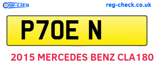 P7OEN are the vehicle registration plates.