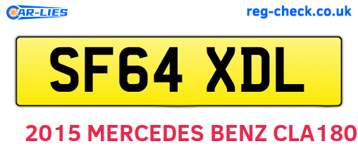 SF64XDL are the vehicle registration plates.